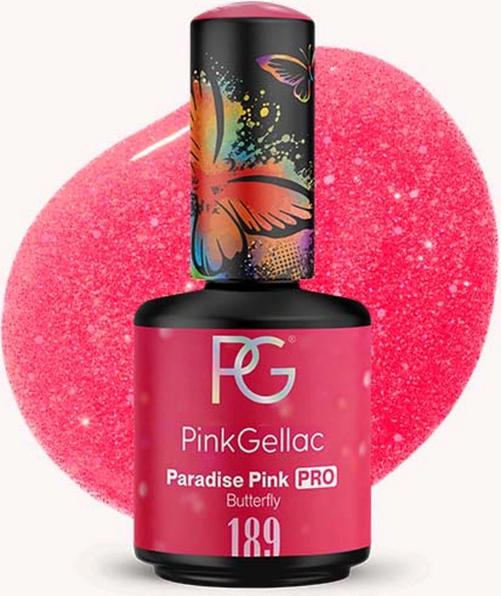 Pink Gellac - Paradise Pink - Gellak - Vegan - Roze - Glanzend - 15ml - Afbeelding 10