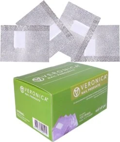 100 Stuks Soak Off Nagelfolie - Aluminium Voor Het Verwijderen Van Gel Lak