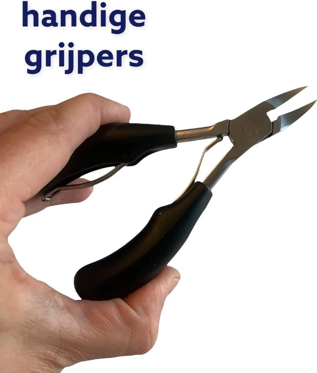 Medies - Nageltang Voor Teennagels | Nagelknipper Teennagels | Ingegroeide Teennagel | Kalknagels | Harde Teennagels | Nagelschaar | Nagelknipper - Voor Rechts- En Linkshandig - Afbeelding 2