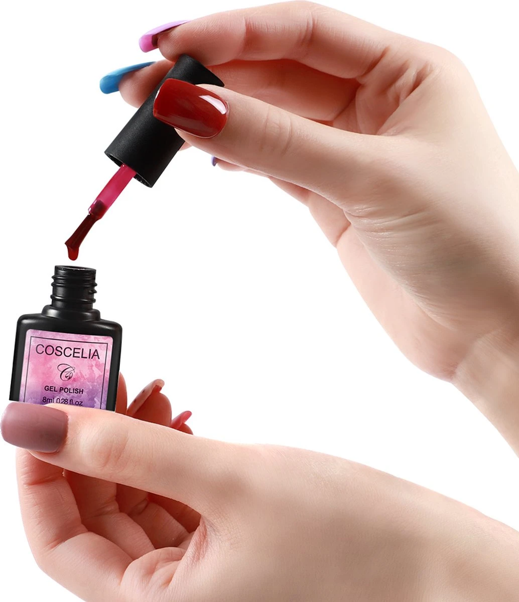 Gellak Starterspakket - 20 Kleuren - Polygel - Buildergel - Basecoat - Topcoat - Gellakset - Nagelset - Gelnagels - Nagellak - Poly Extension Kit - UV Lamp 36W - LED - Manicure Set - 20 Kleuren Gel Polish - Nagellamp - Nagelboor - Nageldroger - Afbeelding 8