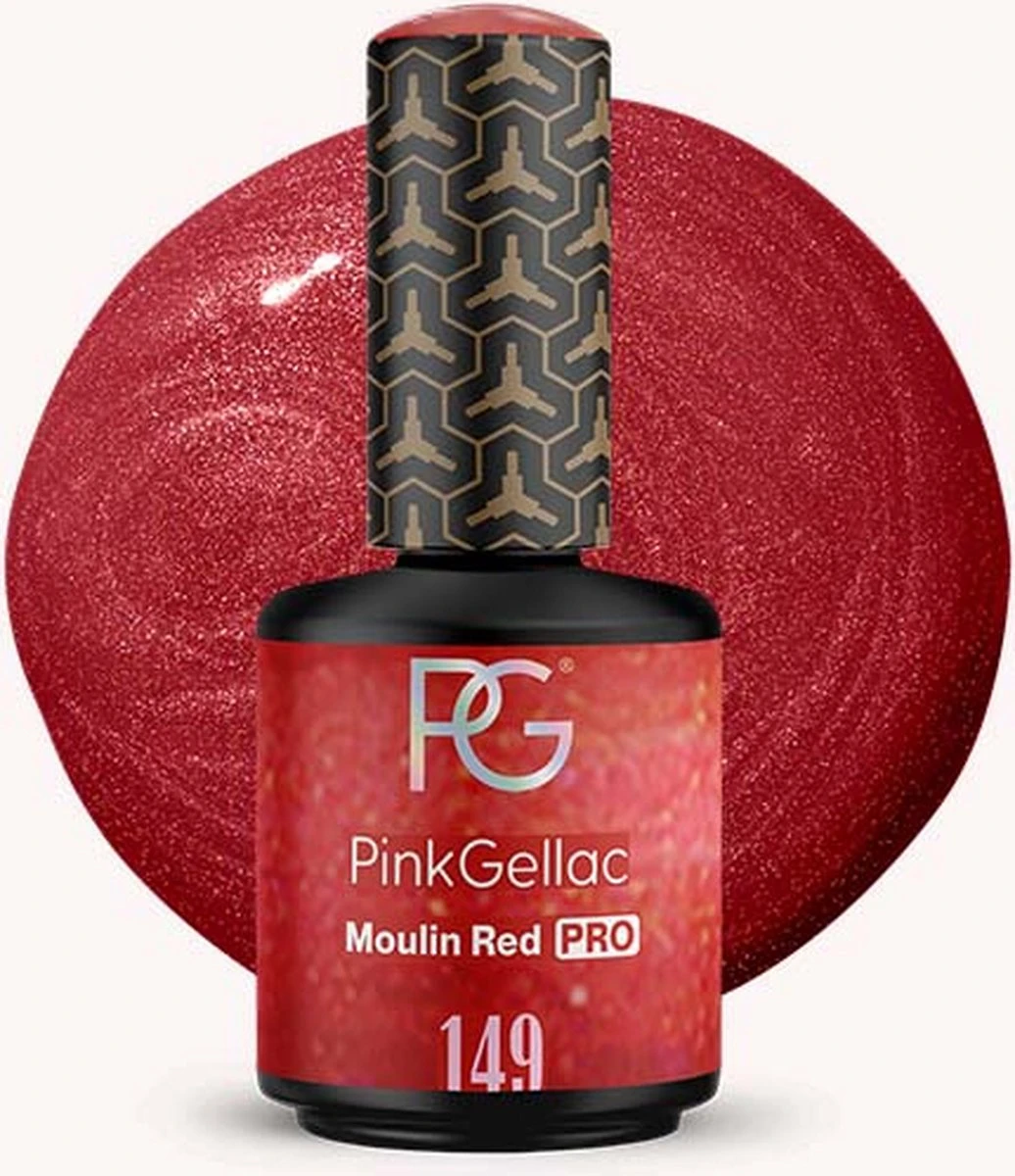 Pink Gellac - Moulin Red - Gellak - Vegan - Rood - Glanzend - 15ml - Afbeelding 8