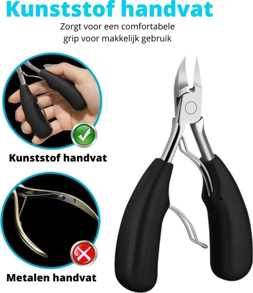 XYZ Goods - 7-delige Manicure Set - Speciaal Voor Ingegroeide Teennagel En Kalknagel - Inclusief Etui - Afbeelding 5