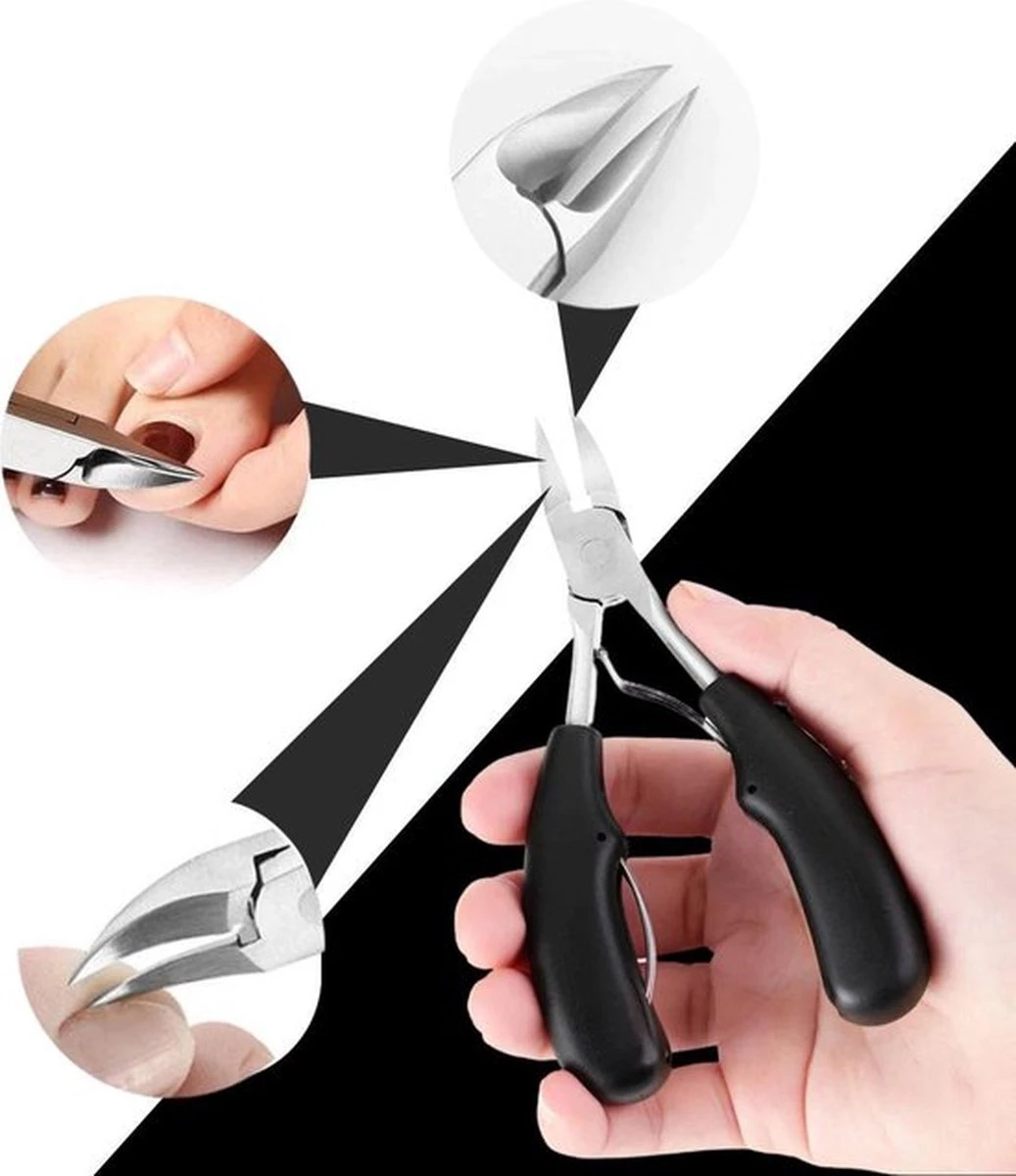 Merkloos STARMAN 7-delige Pedicure En Manicure Set - Nagelknipper - Pedicureset - Nagelvijl - Nageltang - Kalknagel - Teennagelknipper - Afbeelding 5