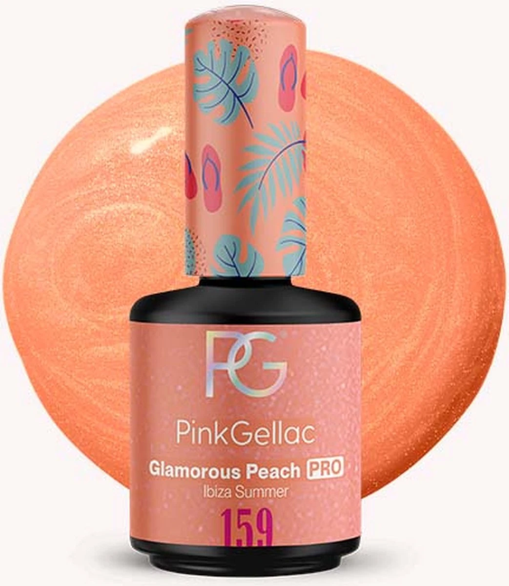 Pink Gellac - Glamorous Peach - Gellak - Vegan - Oranje - Glanzend - 15ml - Afbeelding 10