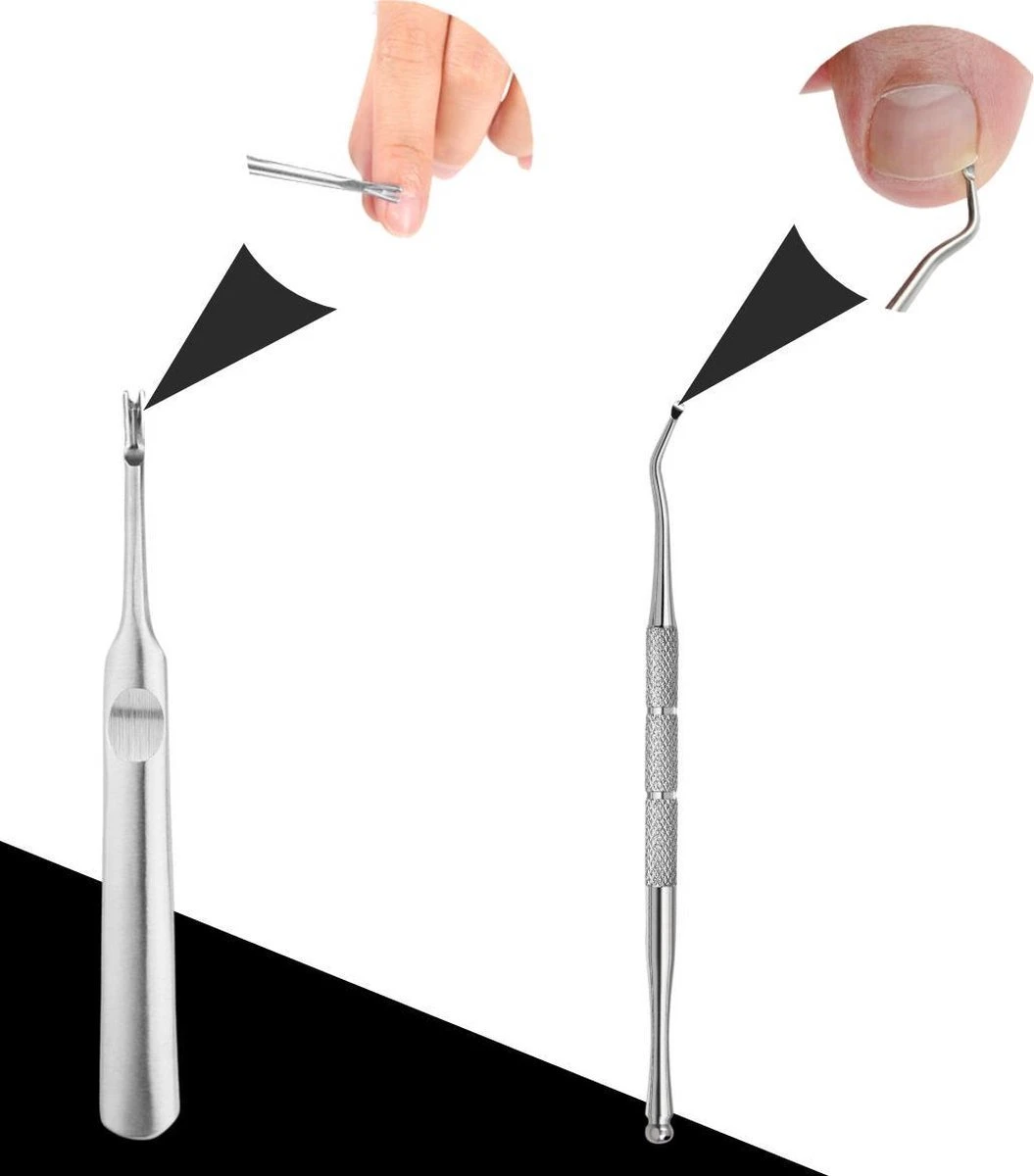 Merkloos STARMAN 7-delige Pedicure En Manicure Set - Nagelknipper - Pedicureset - Nagelvijl - Nageltang - Kalknagel - Teennagelknipper - Afbeelding 3