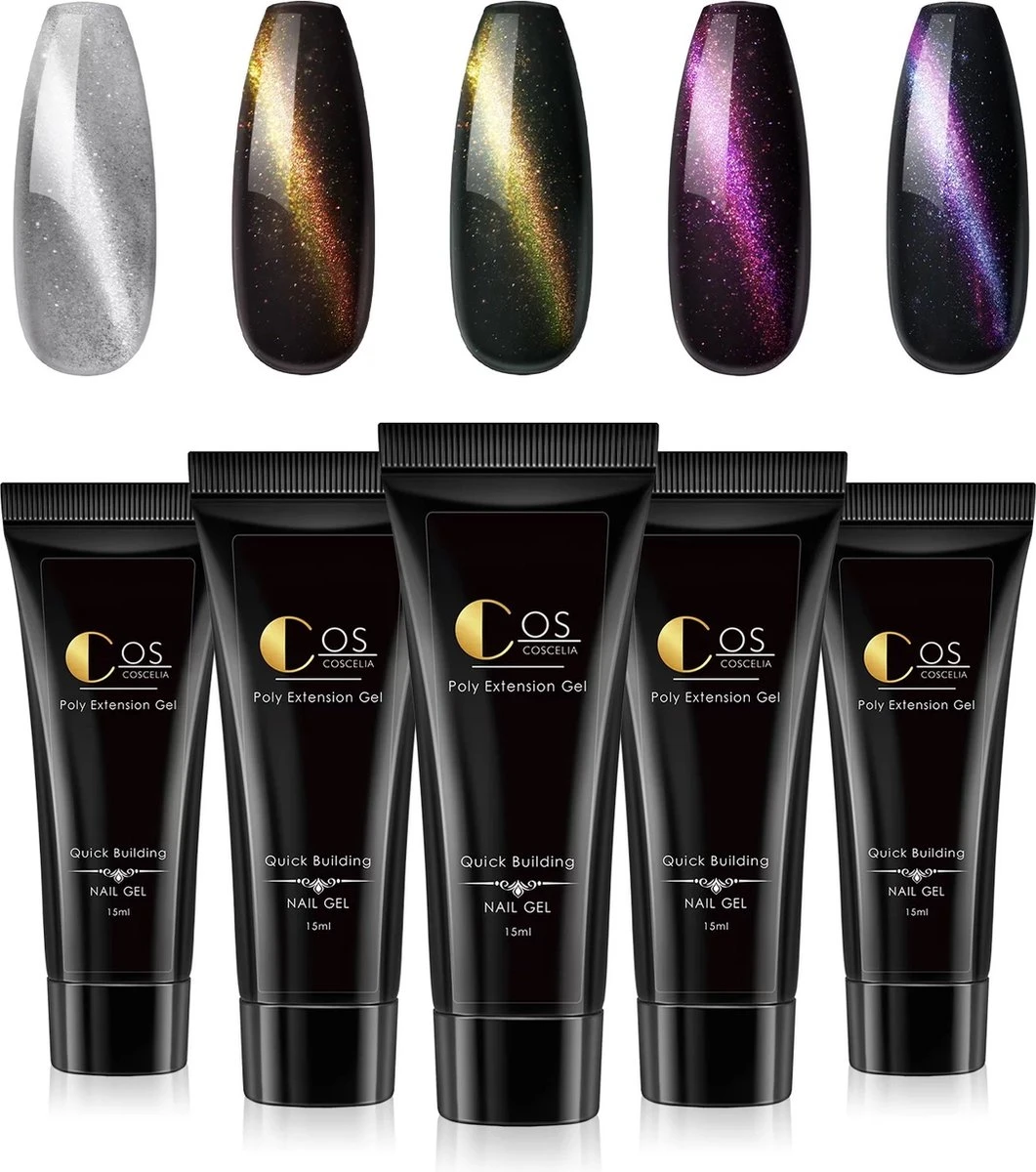 Polygel- 5+1 KLEUREN SET- Polygel Kit- Polygel Nagels- Polygel Kleuren