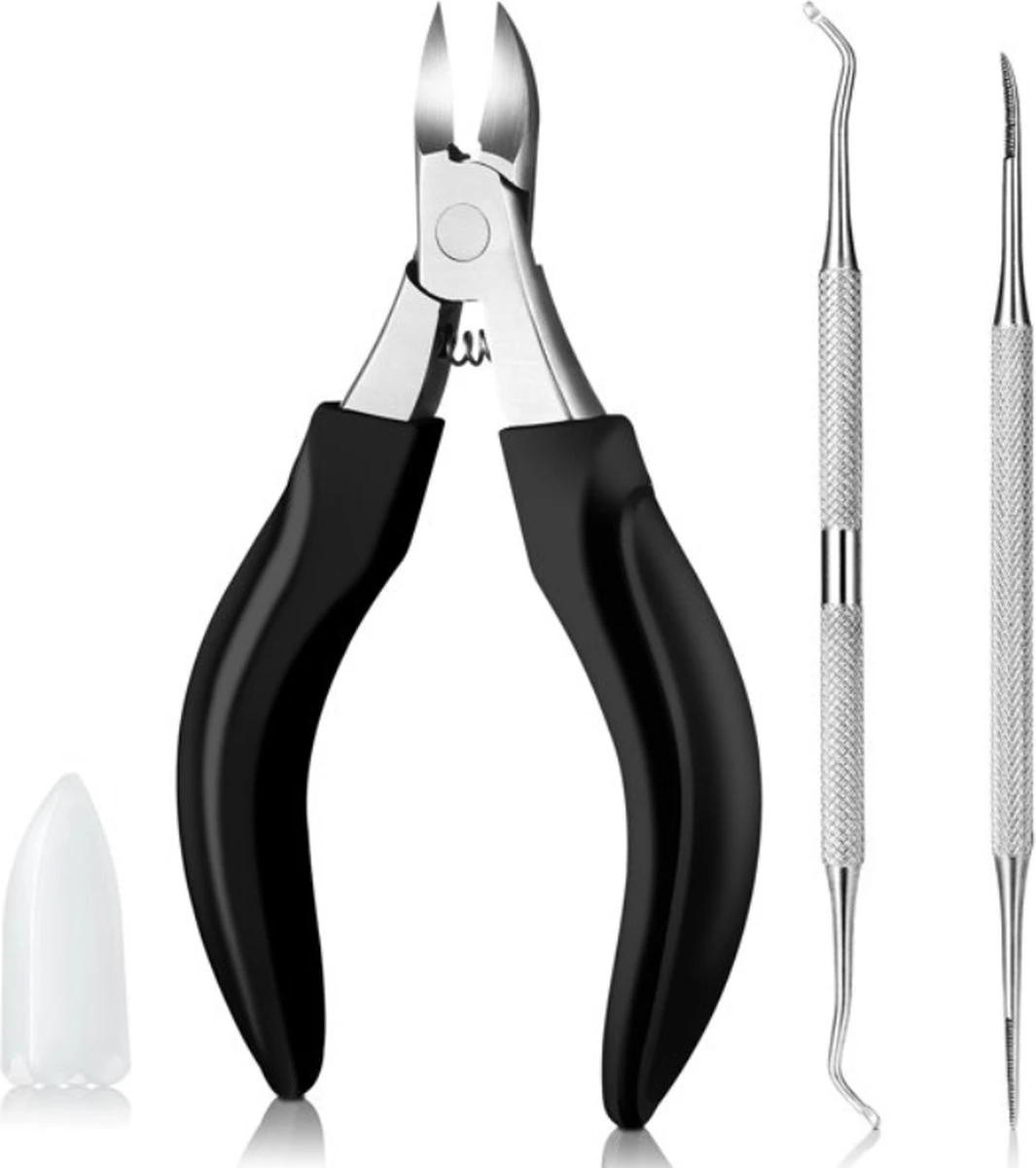 Nageltang Incl. Vijl En Ingegroeide Teennagel Lifter- Nagelknipper - Teennagelknipper - Nagelschaar - Ingegroeide Teennagels - Dikke Nagels - Nagelknipper Set - Pedicure Set