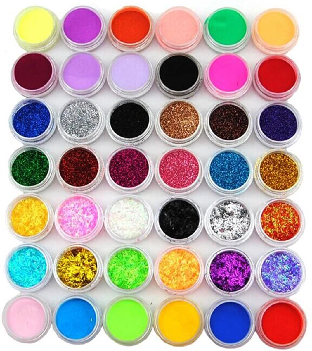 Acrylnagels Set | Nepnagels | Acryl Nagels Kit Starterspakket | Basispakket | Acrylnagels | Nail Art Pakket | 60 Kleuren Acryl Poeders/Glitters | 500 Franse Tips | Acrylic Liquid | Nagel Lijm | Plaknagels | 90 Delig | Nagel Set | Nagelstad - Afbeelding 7