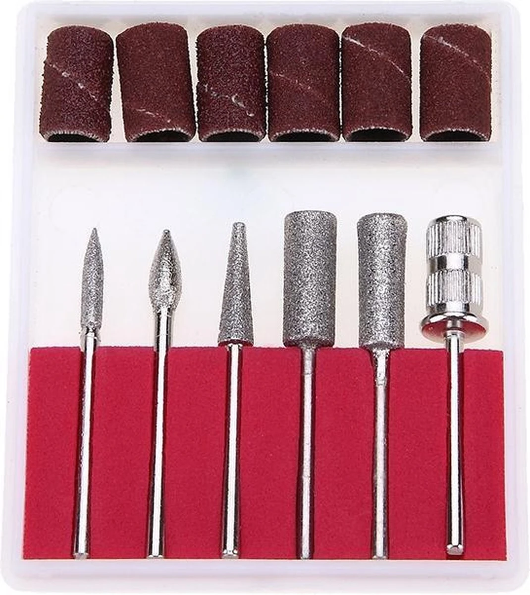 Merkloos Electrische Nagelvijl - Vijl Met Freesjes En Rolletjes - Roze- - Afbeelding 3