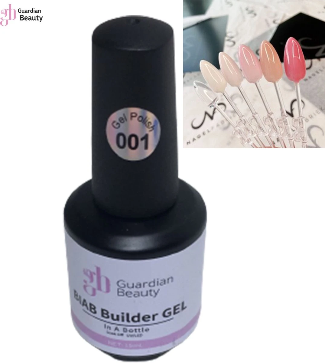 Nagel Gellak - Biab Builder Gel #1 - Absolute Builder Gel - Aphrodite | BIAB Nail Gel 15ml - Afbeelding 3