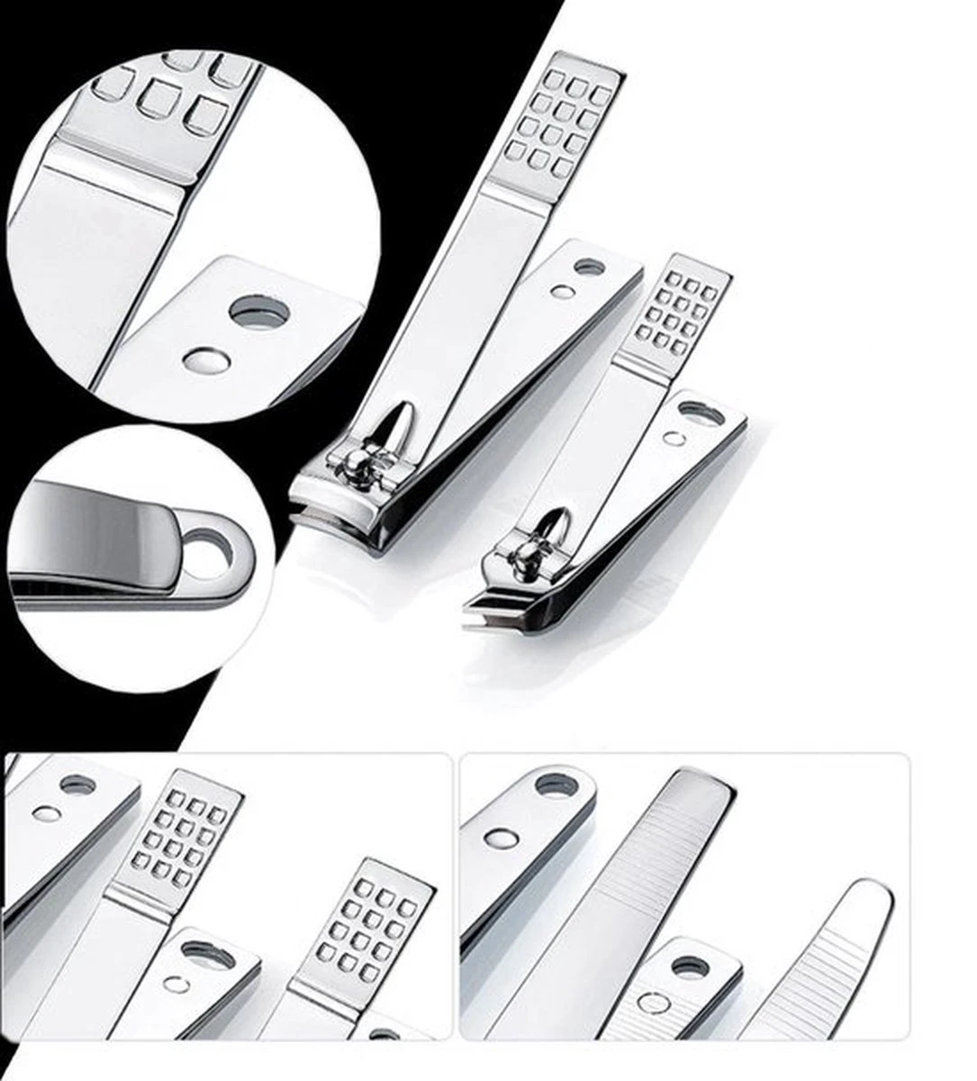 Merkloos STARMAN 7-delige Pedicure En Manicure Set - Nagelknipper - Pedicureset - Nagelvijl - Nageltang - Kalknagel - Teennagelknipper - Afbeelding 7