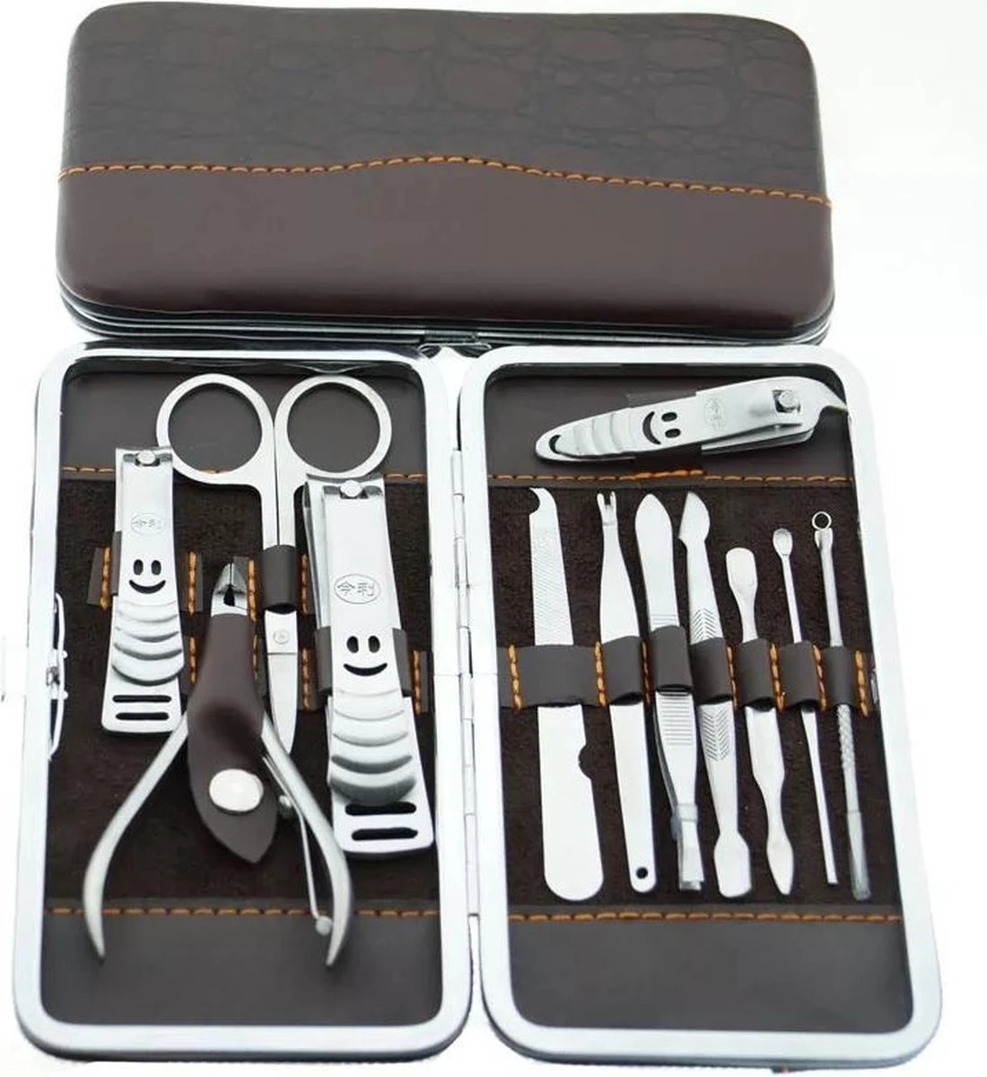 12-delige Luxe Manicureset Ncl Etui Nagelset - Nagelverzorging Set - Reisset - Manicure Set & Pedicur -Nagelverzorging Set