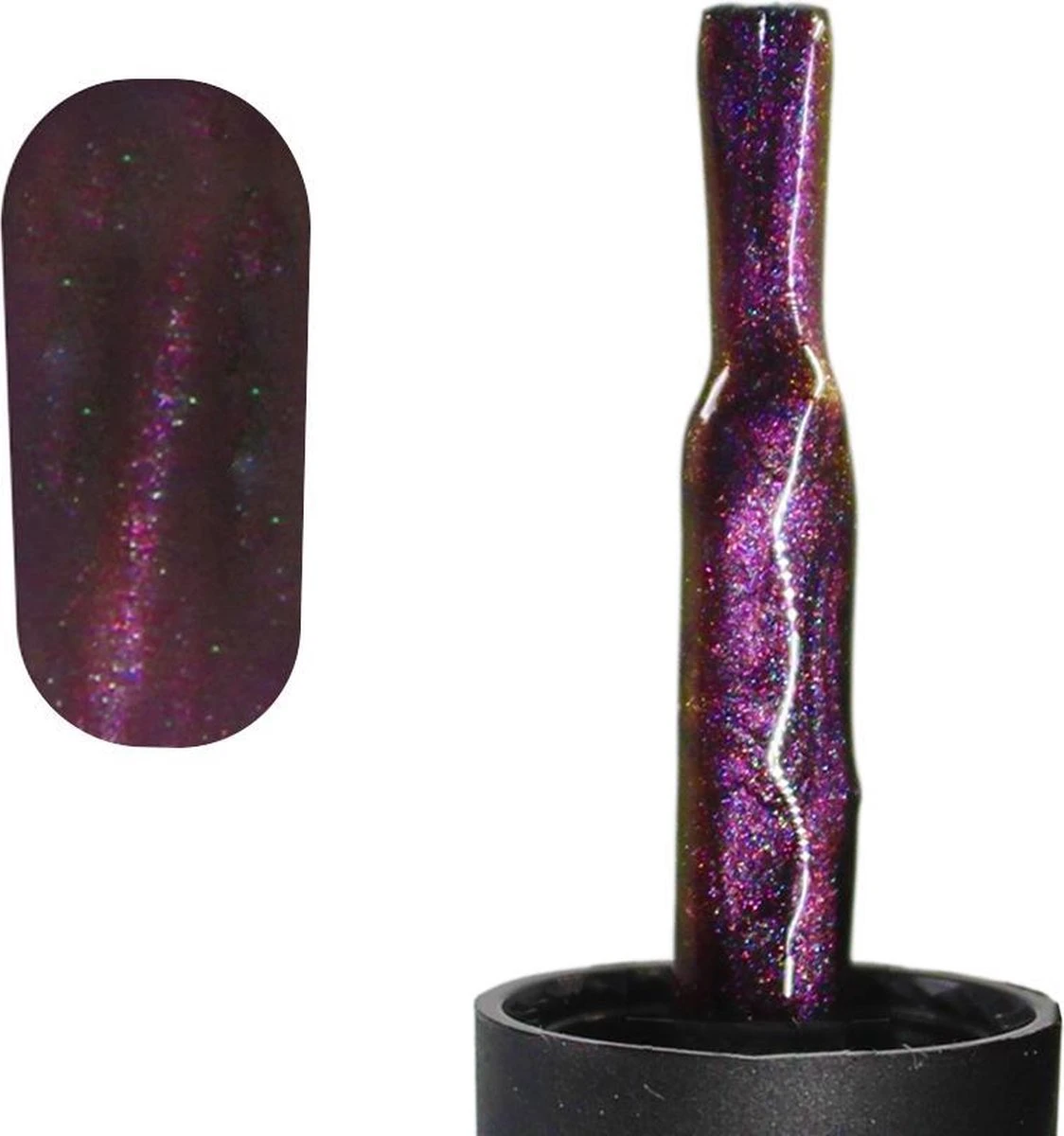 Merkloos #PASSIONATESERIE - Influence Gellac - Gellak - Gellak UV - UV Gellak - Gel Nagellak - Paars - Rood - Cat Eye - Startersset - Kado Vrouw - Valentijns Cadeau - Kado Voor Haar - 3 X 10 Ml - Inclusief Magneet - Afbeelding 3