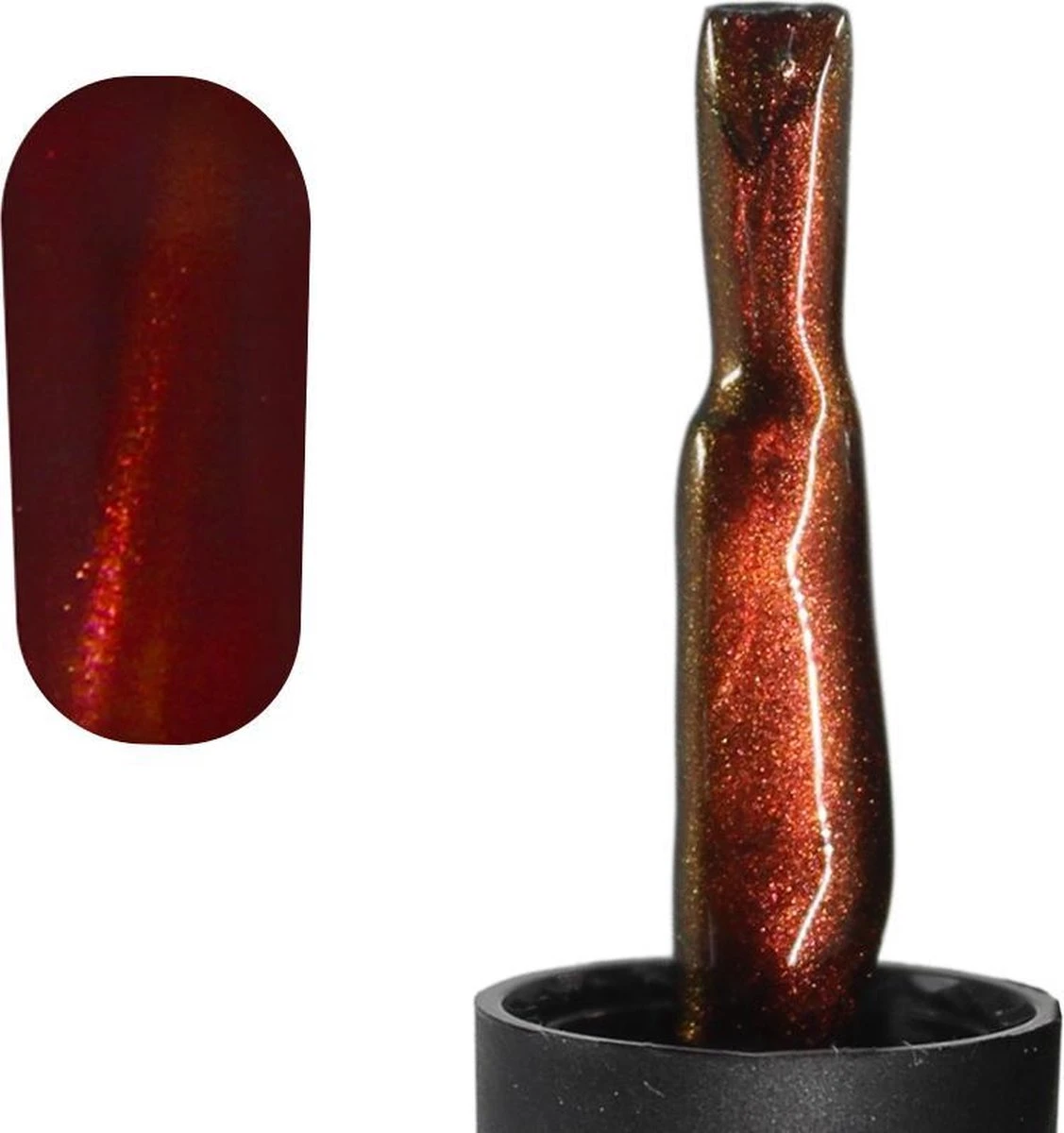 Merkloos #PASSIONATESERIE - Influence Gellac - Gellak - Gellak UV - UV Gellak - Gel Nagellak - Paars - Rood - Cat Eye - Startersset - Kado Vrouw - Valentijns Cadeau - Kado Voor Haar - 3 X 10 Ml - Inclusief Magneet - Afbeelding 4