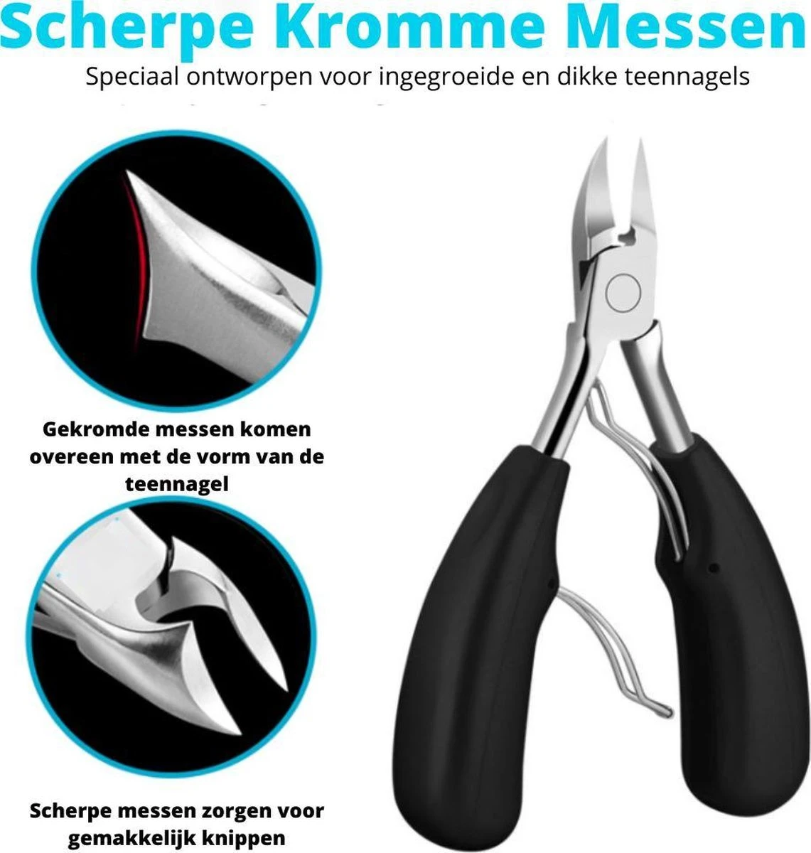 XYZ Goods - 7-delige Manicure Set - Speciaal Voor Ingegroeide Teennagel En Kalknagel - Inclusief Etui - Afbeelding 4