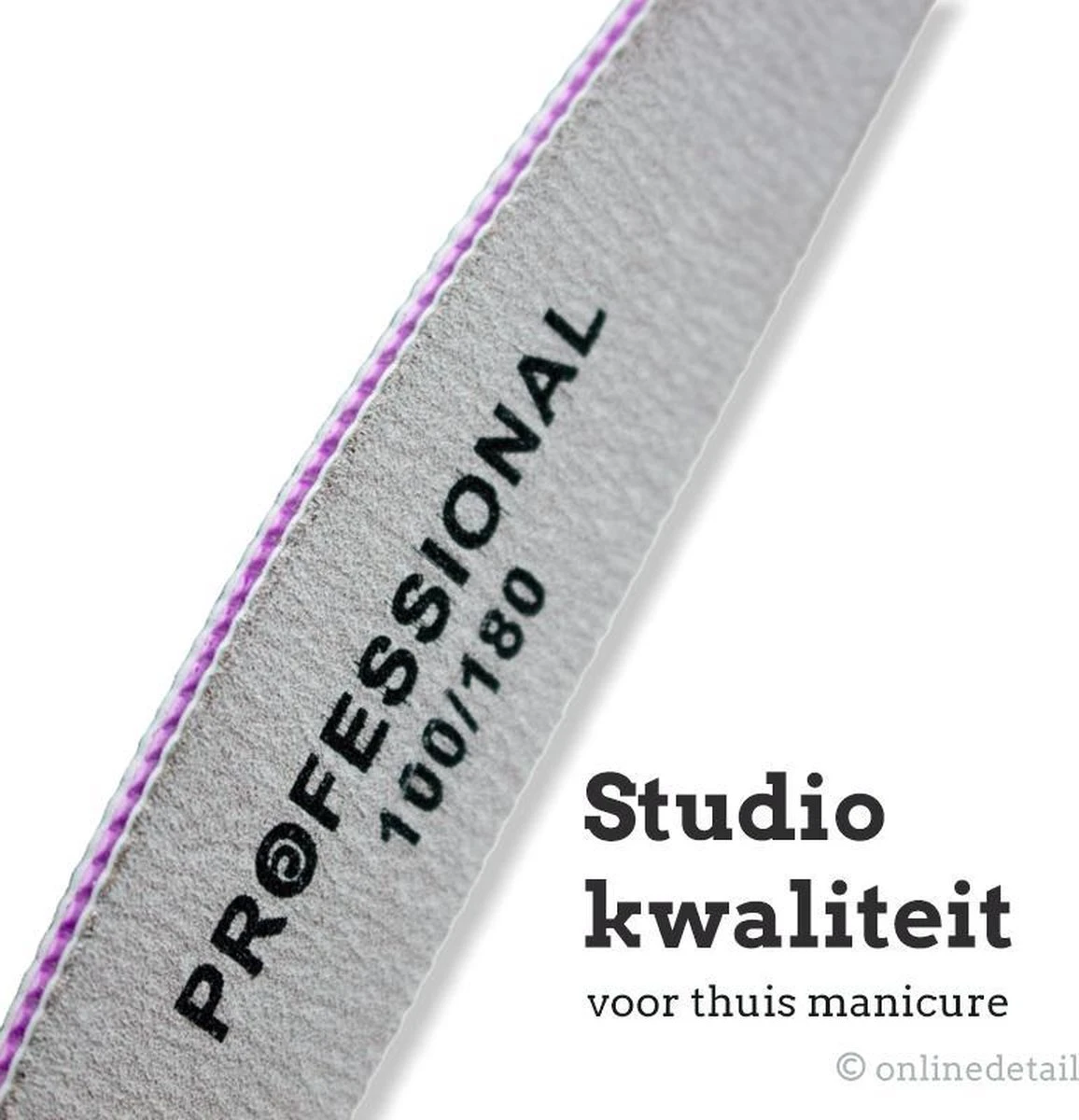 Professionele Nagelvijl 5pcs - Moon #100/180 - Top Kwaliteit - Gratis Verzending - Afbeelding 3