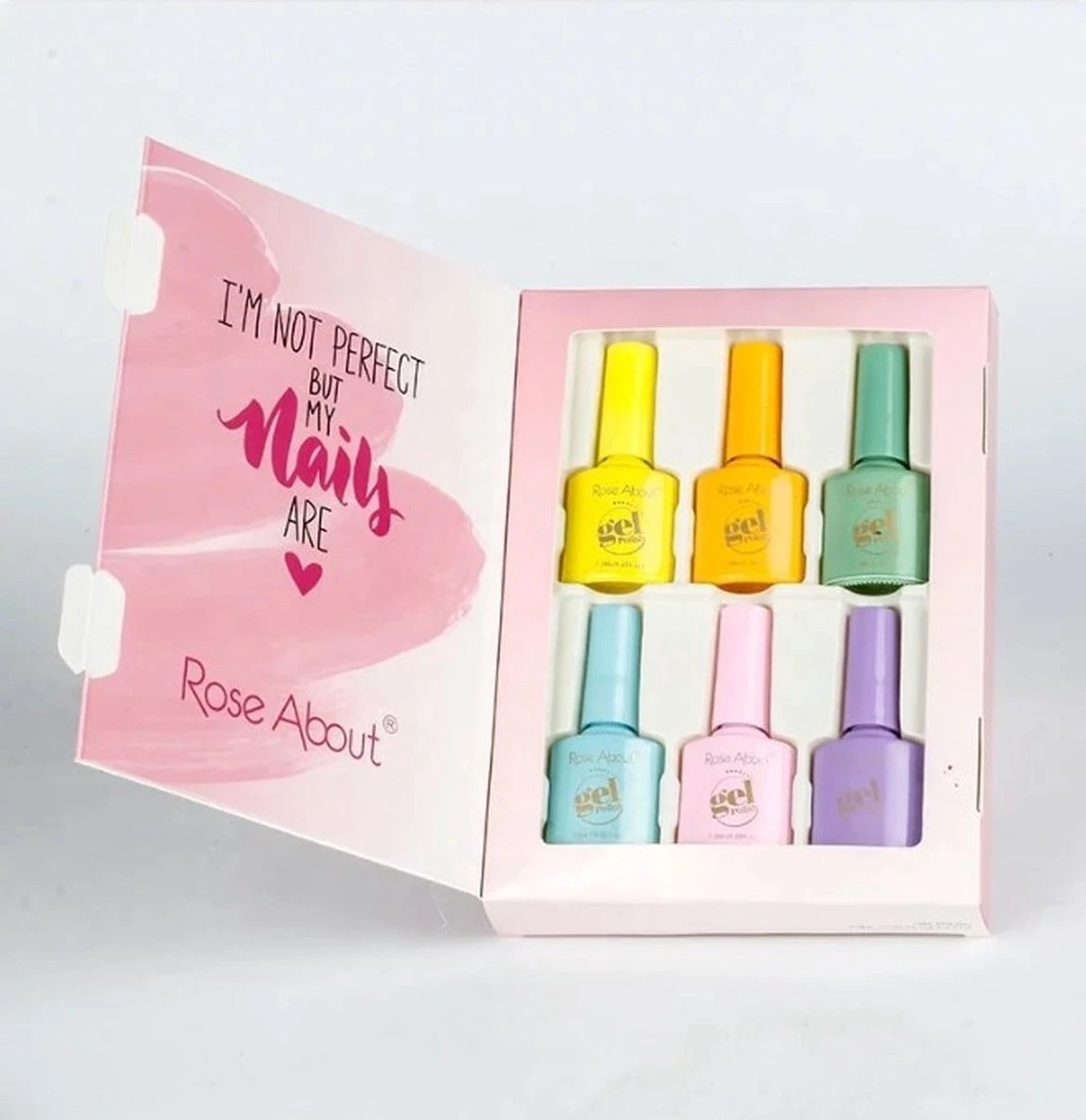 Braembles® - Gellak - Set - Flowers + Gratis -Nagelstickers- + -Nagelvijl- 6-delige - Gellak Starterspakket - Gel Nagellak - Pink Gellac - Gellac - Nagels - 10ML - UV-LEDlamp - Kerstcadeau - Kerst - - Afbeelding 7