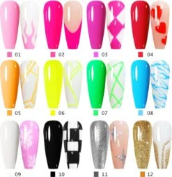 Nail Art Gel - Fine Liner Gel - 12 Stuks - UV/LED Gel - Gellak - Nagel Gellak - UV/LED Lamp - UV/LED Nageldroger - Gelnagels - Nepnagels - Acrylnagels - Tekenpenseel Nagels - Professioneel - Hoge Kwaliteit 20 Nail Art Gel - Fine Liner Gel - 12 Stuks - UV/LED Gel - Gellak - Nagel Gellak - UV/LED Lamp - UV/LED Nageldroger - Gelnagels - Nepnagels - Acrylnagels - Tekenpenseel Nagels - Professioneel - Hoge Kwaliteit -Pink Gellac Shop 1166x1200