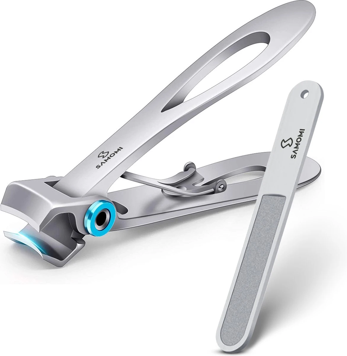 Allsa Nagelknipper Set - Nageltang - Nagelvijl - Stainless Steel - Zilver - Afbeelding 8