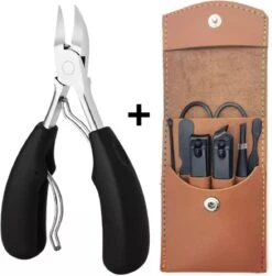 7-in-1 Professionele Manicureset | Pedicureset | Ingegroeide Teennagel / Kalknagel Schaar / Knipper | Manicure Nagelknipper | Pedicure / Manicureset | Complete Nagelgarnituur | Nagelknipper / Nageltang