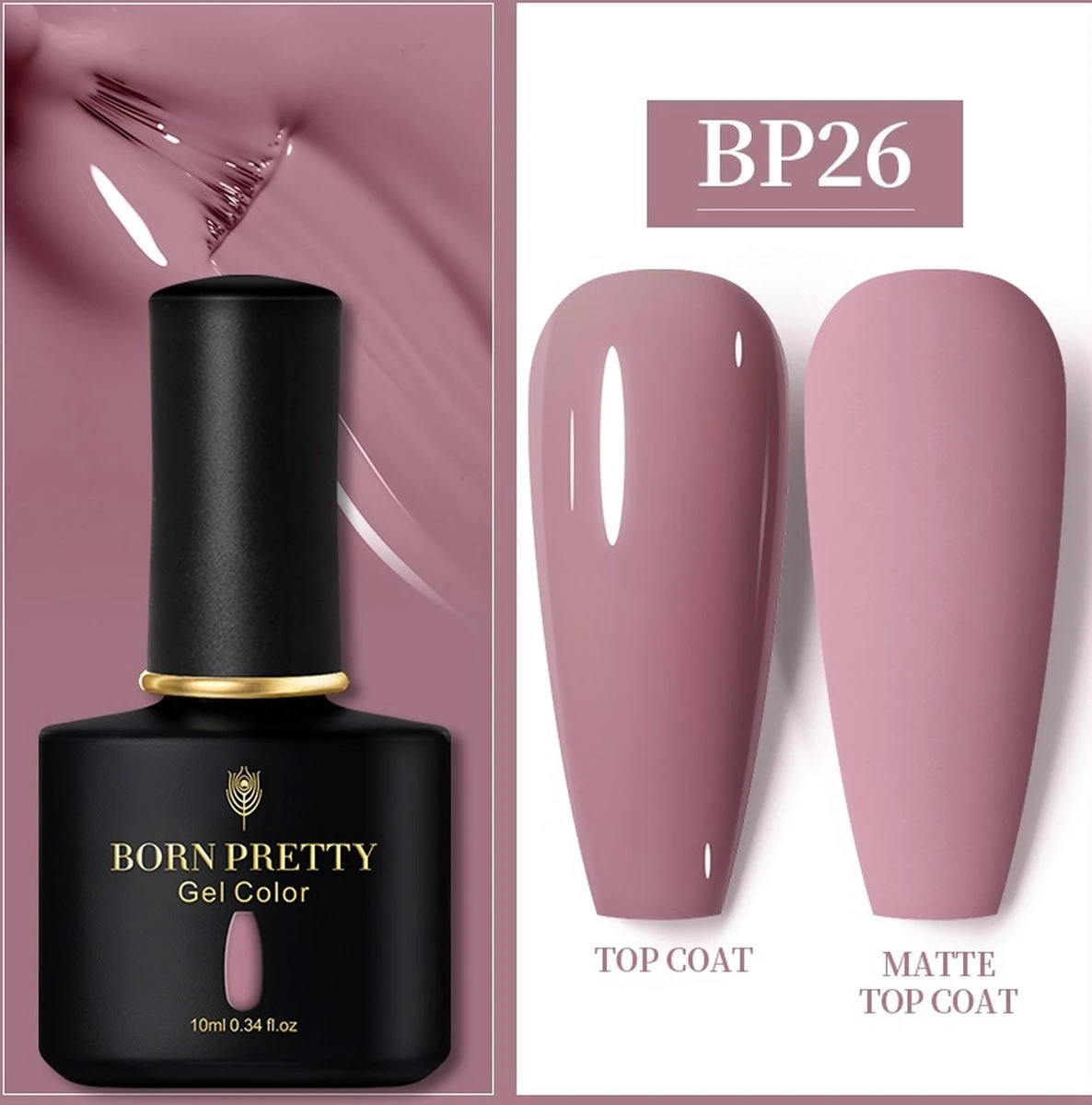 Born Pretty - 6 X 10 Ml - Gellak Set - Gellak Nagellak - Gellak Set Kleuren - Gellak Roze - Gellak Kleuren Set - Gellak Pink - Gellak Jelly Nude - Gellak - Gellak Nude Kleuren - Gellak Naturel - Gellak Nude Pink - Gellak Nude Set - Afbeelding 5