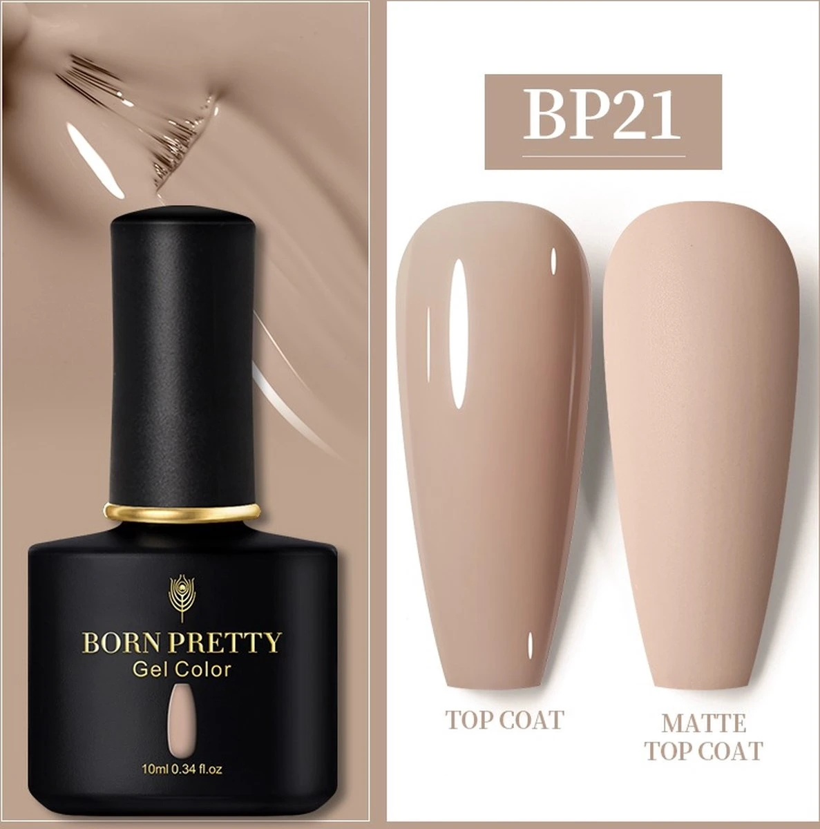Born Pretty - 6 X 10 Ml - Gellak Set - Gellak Nagellak - Gellak Set Kleuren - Gellak Roze - Gellak Kleuren Set - Gellak Pink - Gellak Jelly Nude - Gellak - Gellak Nude Kleuren - Gellak Naturel - Gellak Nude Pink - Gellak Nude Set - Afbeelding 3
