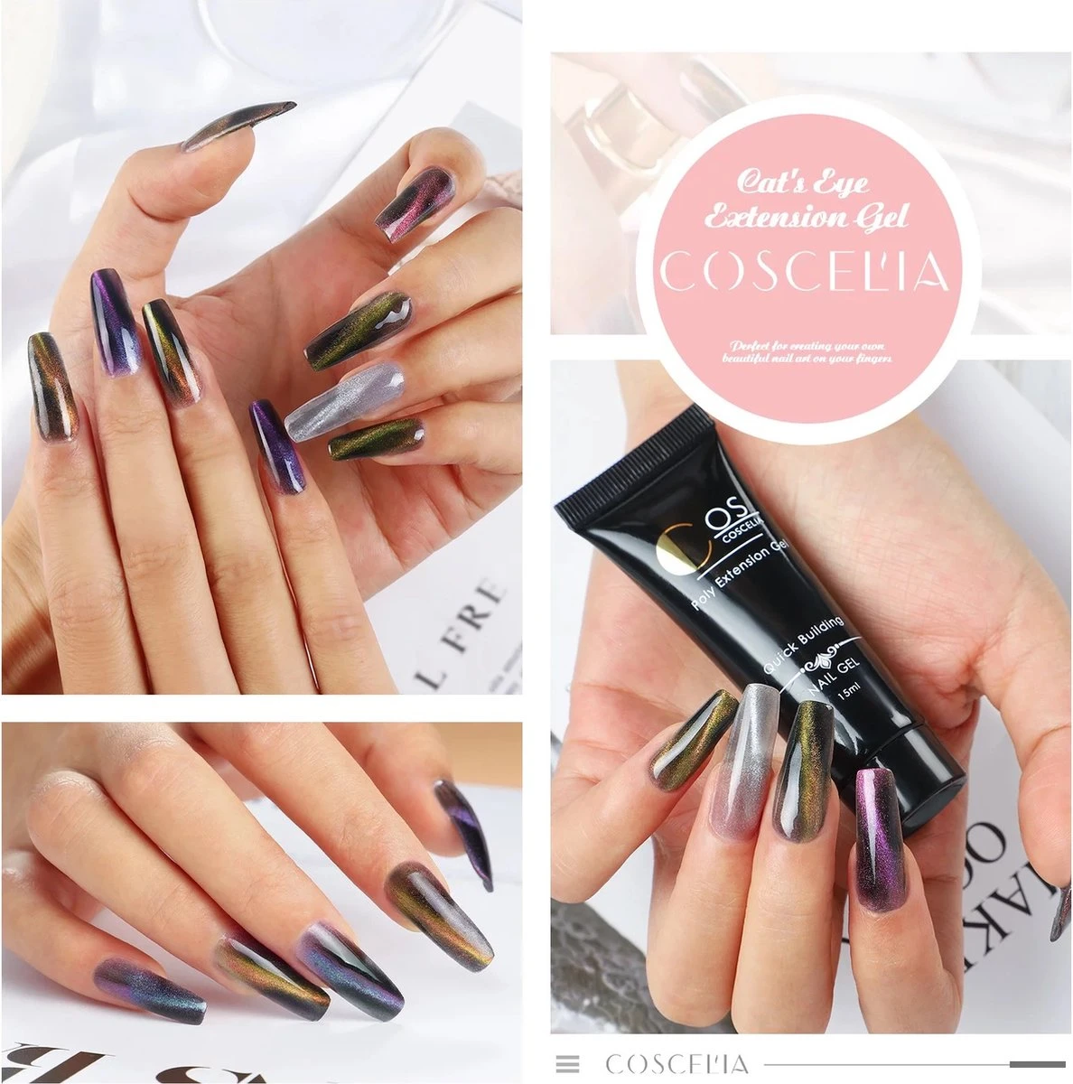 Polygel- 5+1 KLEUREN SET- Polygel Kit- Polygel Nagels- Polygel Kleuren - Afbeelding 4