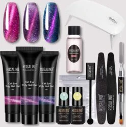 Polygel- Polygel Kit- Polygel Nagels- Polygel Kleuren- 15ML - Polygel Set- 3 Kleuren Polygel - Gel Solution - Nale File 2 - Nail Brush 1 - 12 PCS Tips 1 - Decoration - Nagellamp - Base Gel - Top Coat 1