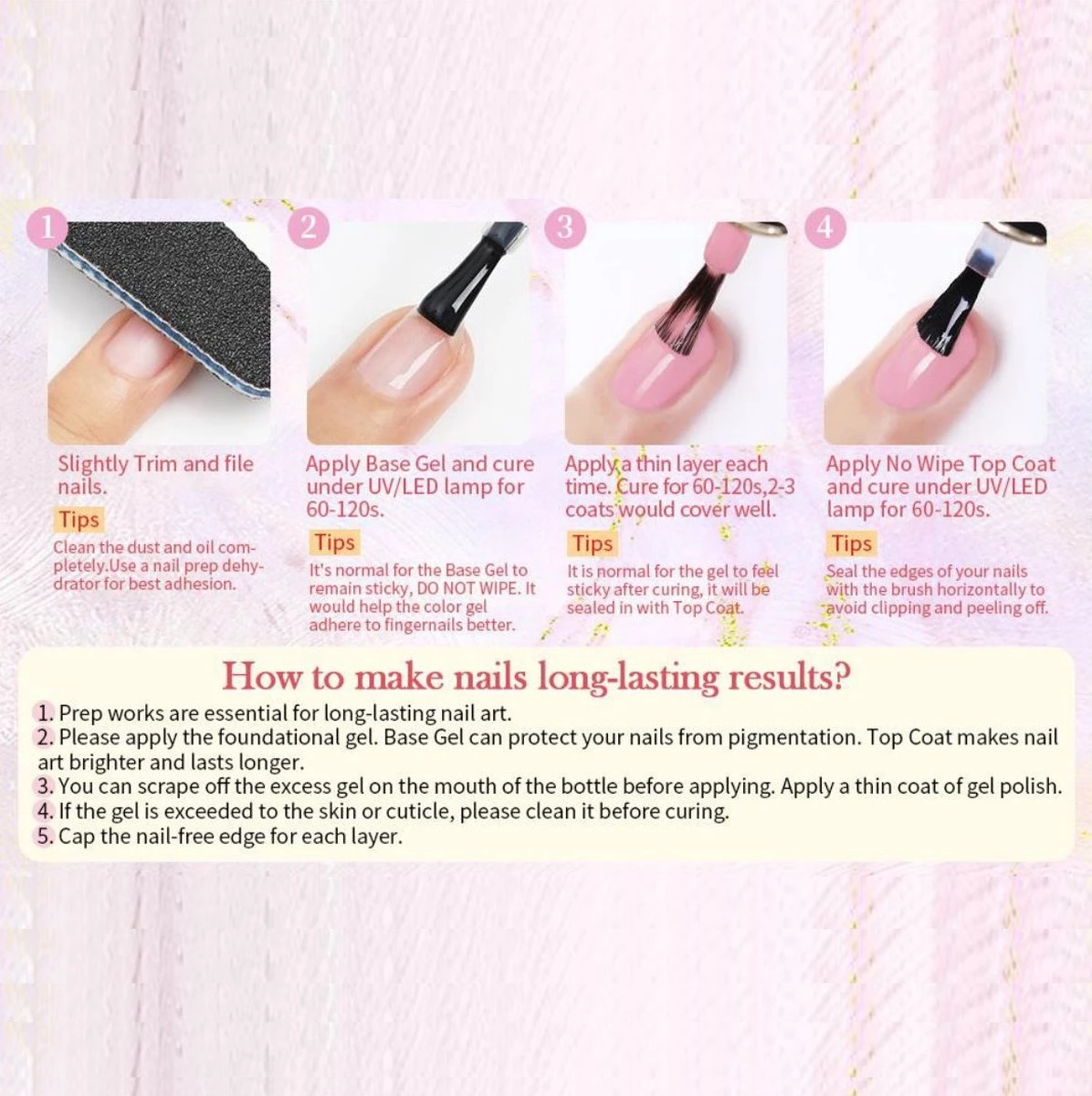 Born Pretty - 6 X 10 Ml - Gellak Set - Gellak Nagellak - Gellak Set Kleuren - Gellak Roze - Gellak Kleuren Set - Gellak Pink - Gellak Jelly Nude - Gellak - Gellak Nude Kleuren - Gellak Naturel - Gellak Nude Pink - Gellak Nude Set - Afbeelding 10