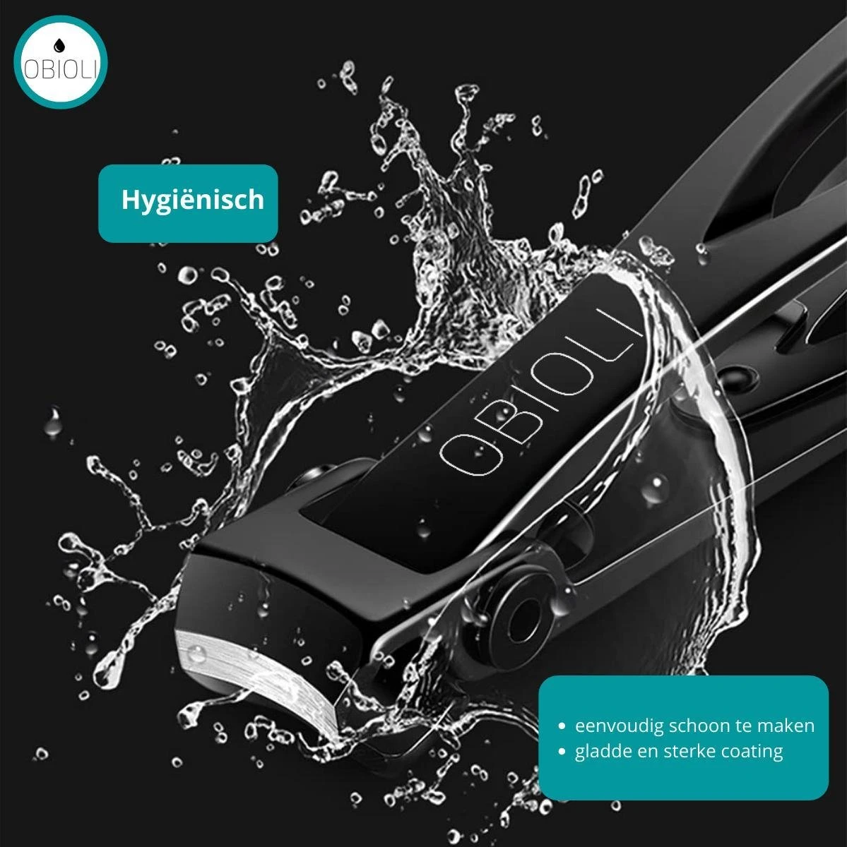 Obioli ™ Nagelknipper Set - Luxe Cadeau Doos Voor Mannen En Vrouwen - Nageltang - Nagelschaar - Kalknagels - Teennagel - Met Nagelvijl - Zwart - Groot - Gift Box - Afbeelding 5