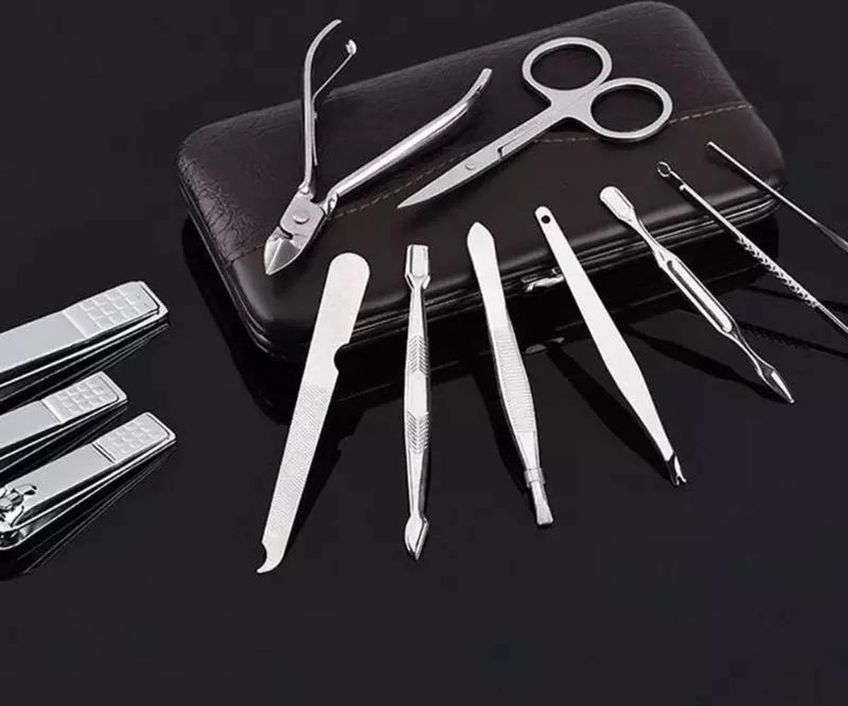 12-delige Luxe Manicureset Ncl Etui Nagelset - Nagelverzorging Set - Reisset - Manicure Set & Pedicur -Nagelverzorging Set - Afbeelding 3