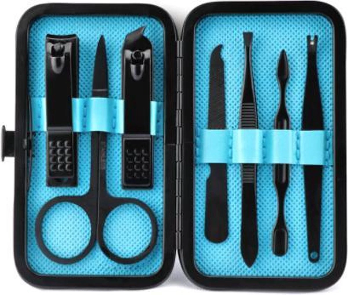 XYZ Goods - Manicure En Pedicure Set - 7 Delige-set Inclusief Nagelknipper In Nette Lederen Opberg Etui