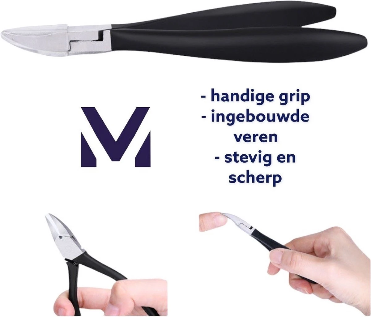 Medies - Professionele Zware Nageltang Voor Teennagels | Nagelknipper Teennagels | Ingegroeide Teennagel | Kalknagel | Harde Teennagels | Nagelschaar | Pedicure - Ingebouwde Veren - Afbeelding 11