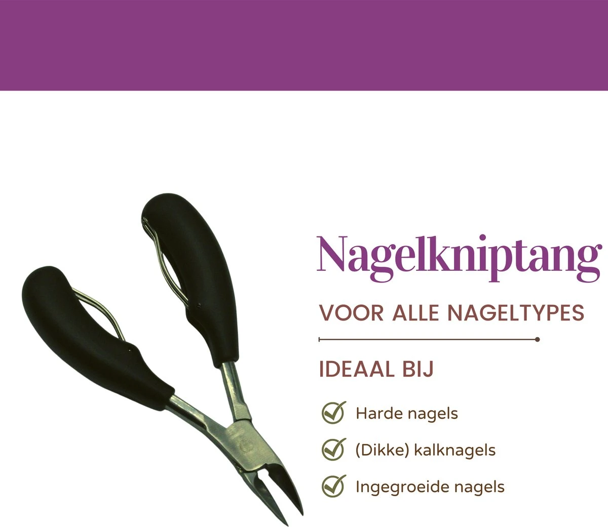 Medies - Nageltang Voor Teennagels | Nagelknipper Teennagels | Ingegroeide Teennagel | Kalknagels | Harde Teennagels | Nagelschaar | Nagelknipper - Voor Rechts- En Linkshandig - Afbeelding 5