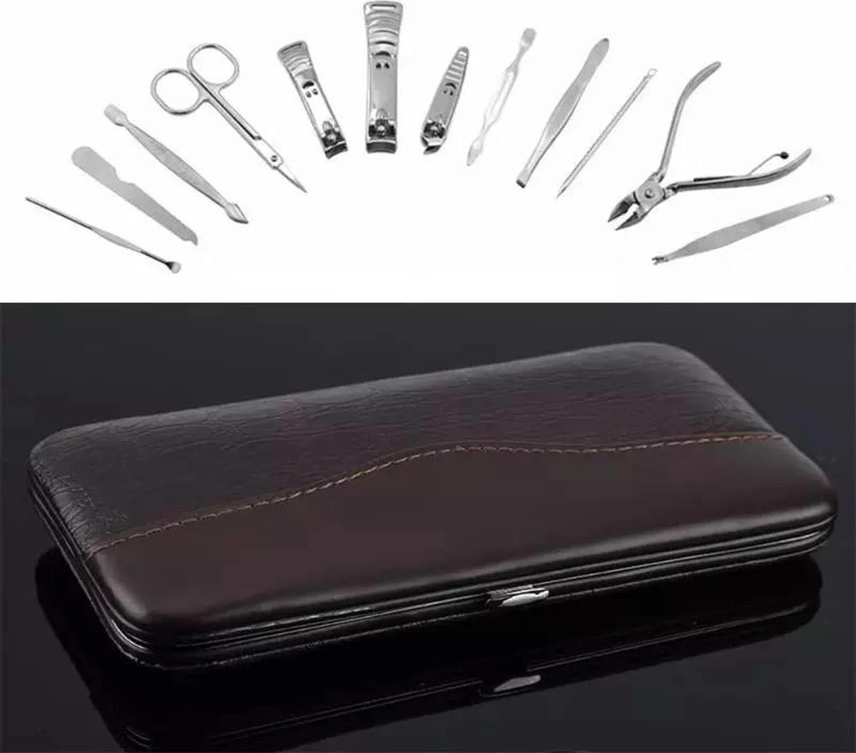 12-delige Luxe Manicureset Ncl Etui Nagelset - Nagelverzorging Set - Reisset - Manicure Set & Pedicur -Nagelverzorging Set - Afbeelding 7