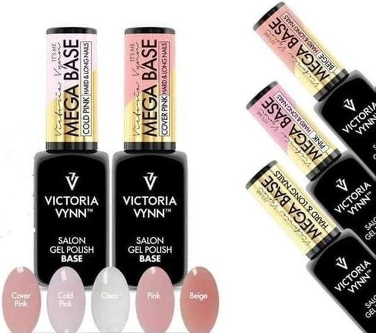 Rubber Base - Victoria Vynn™ Gel Polish Mega Base - Hard & Long Nails - CLEAR 8 Ml. - Afbeelding 2