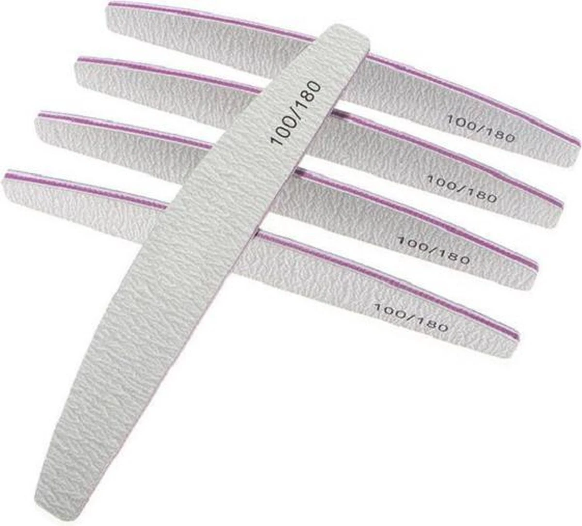 MOENS® Professionele EVA Nagelvijlen | 100/180 Grit | Nagelvijl Set Van 10 Stuks Voor Acryl En Gelnagels - Afbeelding 3