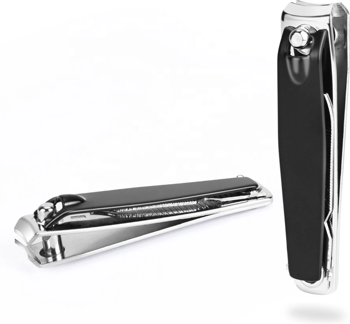 Medies - Nagelschaar 9 Cm En Kleine Nagelknipper Met Vijl 6 Cm | Nagelschaar | Nagelknipper | Nagelschaartje | Nagelverzorging - Zwart - Afbeelding 4