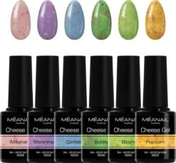 Méanail - Gellak - Cheesy Frizzy - Gel Nagellak - 6 X 8ml