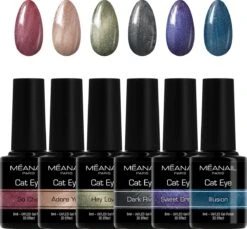 Méanail - Gellak - Cruelty Free- 6 X 8ml - Gel Nagellak - Charmed Cat Eye