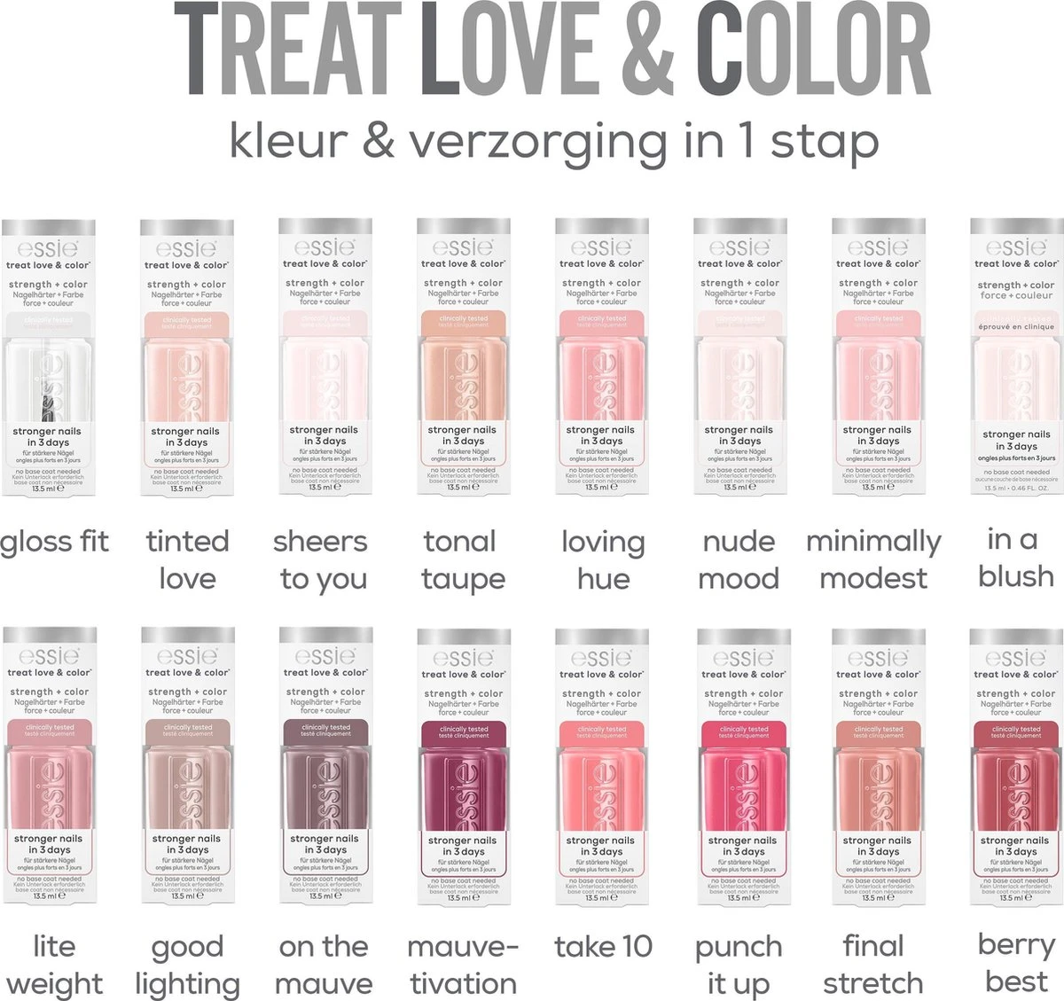 Essie - TREAT LOVE & COLOR™ - 30 Minimally Modest - Roze Nagellak - 13,5 Ml - Afbeelding 4