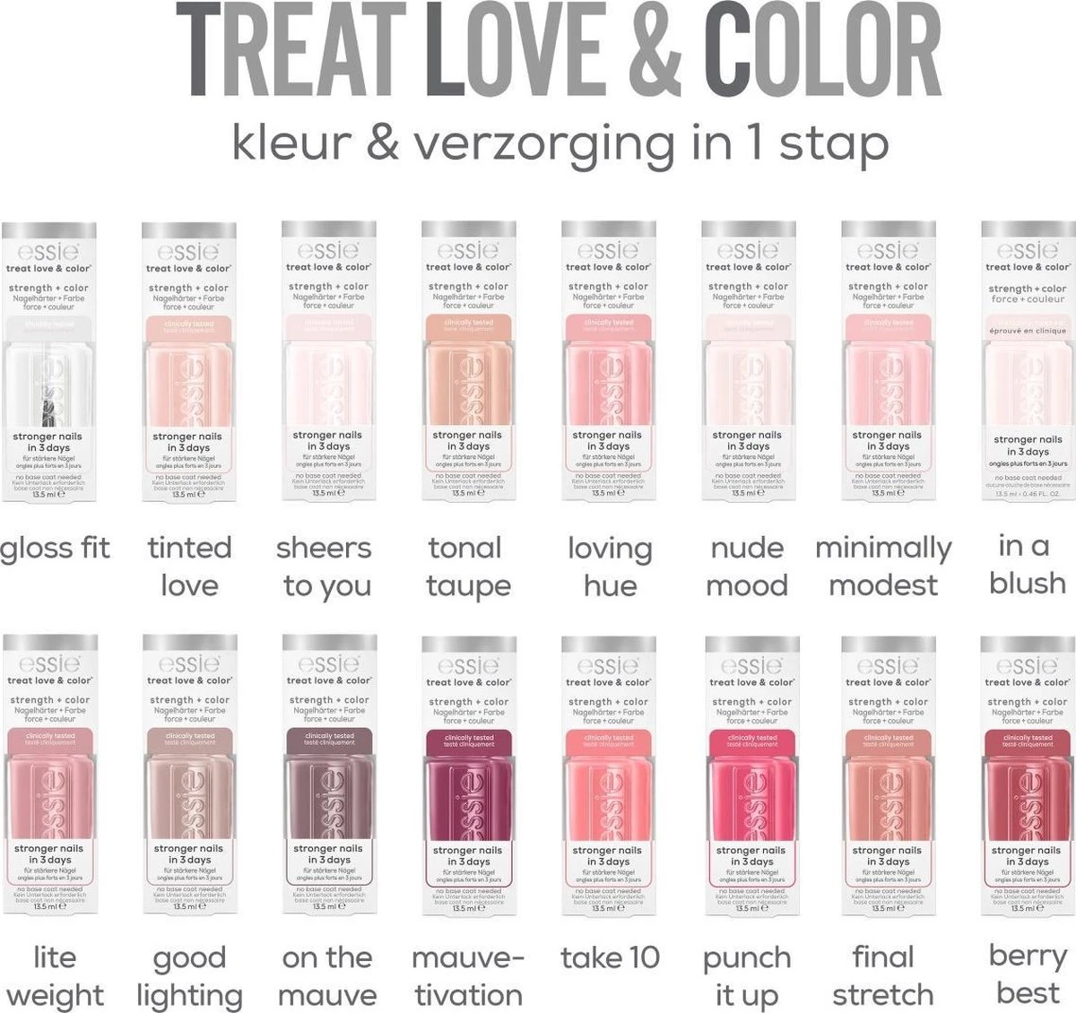 Essie - TREAT LOVE & COLOR™ - 10 Nudemood - Nagellak Transparant - 13,5 Ml - Afbeelding 5