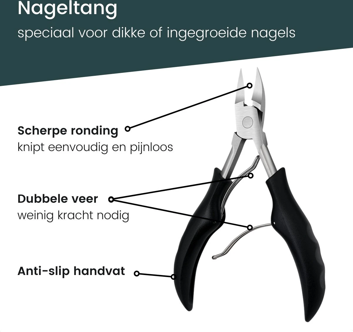 7-Delige Pedicure Set - Nagelverzorging - Nagelset Starterset - Ingegroeide Teennagel - Kalknagelproducten - Pedicuresets - RVS 7 7-Delige Pedicure Set - Nagelverzorging - Nagelset Starterset - Ingegroeide Teennagel - Kalknagelproducten - Pedicuresets - RVS - Afbeelding 5