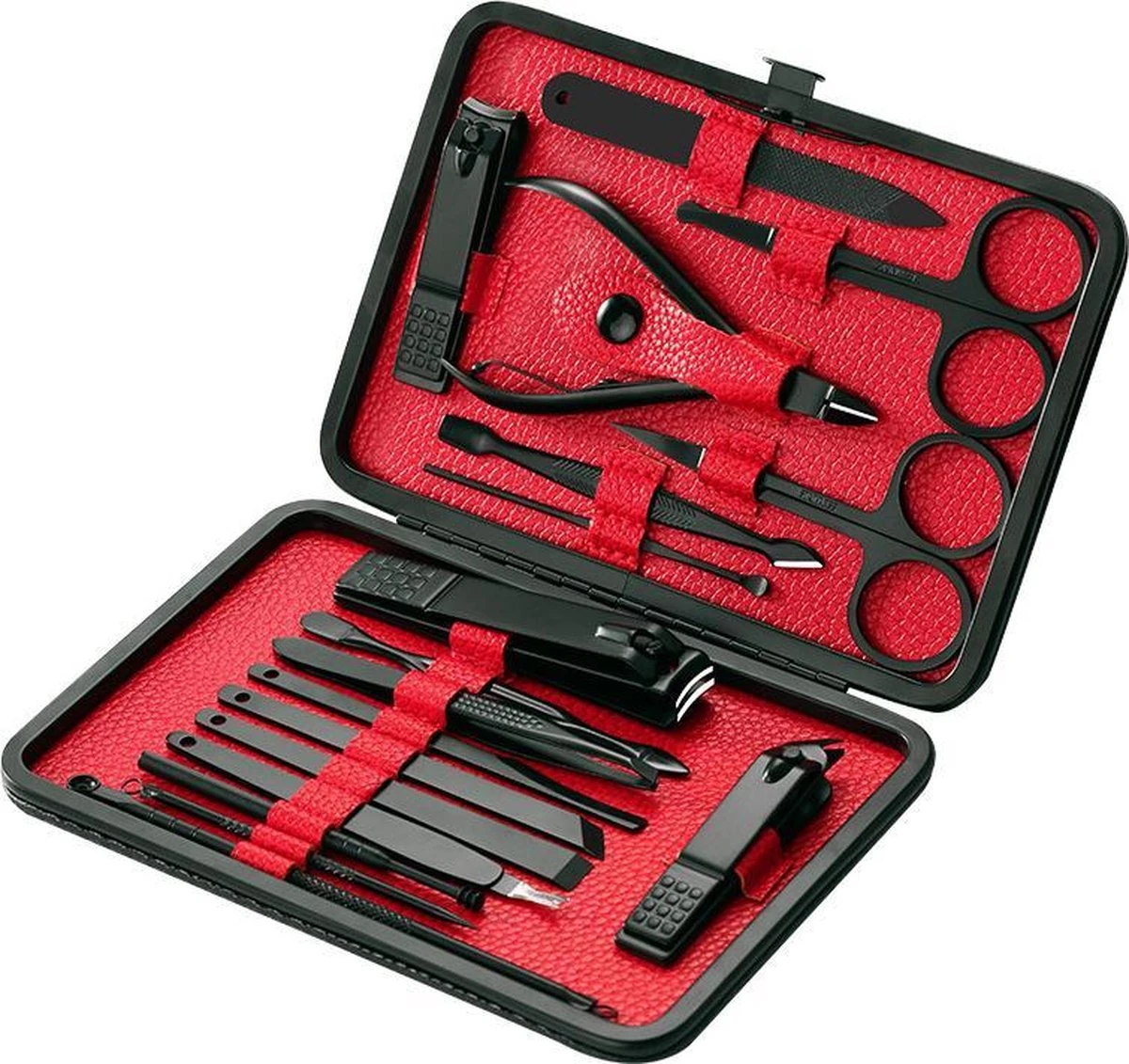 ⭐ATV PERFECTUM Luxe 18-delige - Manicure Set - Zwart Manicureset - Manicure Setje Pedicureset - Nagelschaartje - Nagelknipper – Nagelknipper Set - Manicureset - Manicuresetje - Afbeelding 8