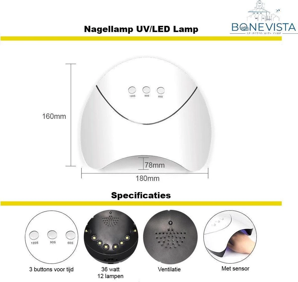 Gellak Starterspakket - Gellak - Gelnagel Kit - UV Lamp 36W - LED - Manicure Set - 12 Kleuren Gel Polish - Nail Art - Nagellamp - Nagelboor - Nageldroger - Nagellak - Afbeelding 7