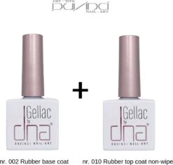 DNA Gellac Rubber Base Coat / Rubber Top Coat Non Wipe