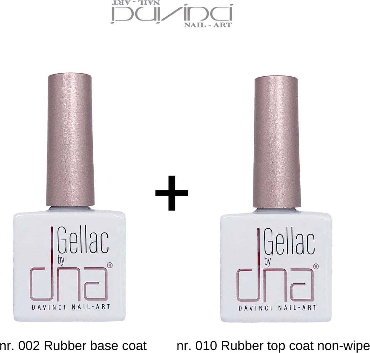 DNA Gellac Rubber Base Coat / Rubber Top Coat Non Wipe