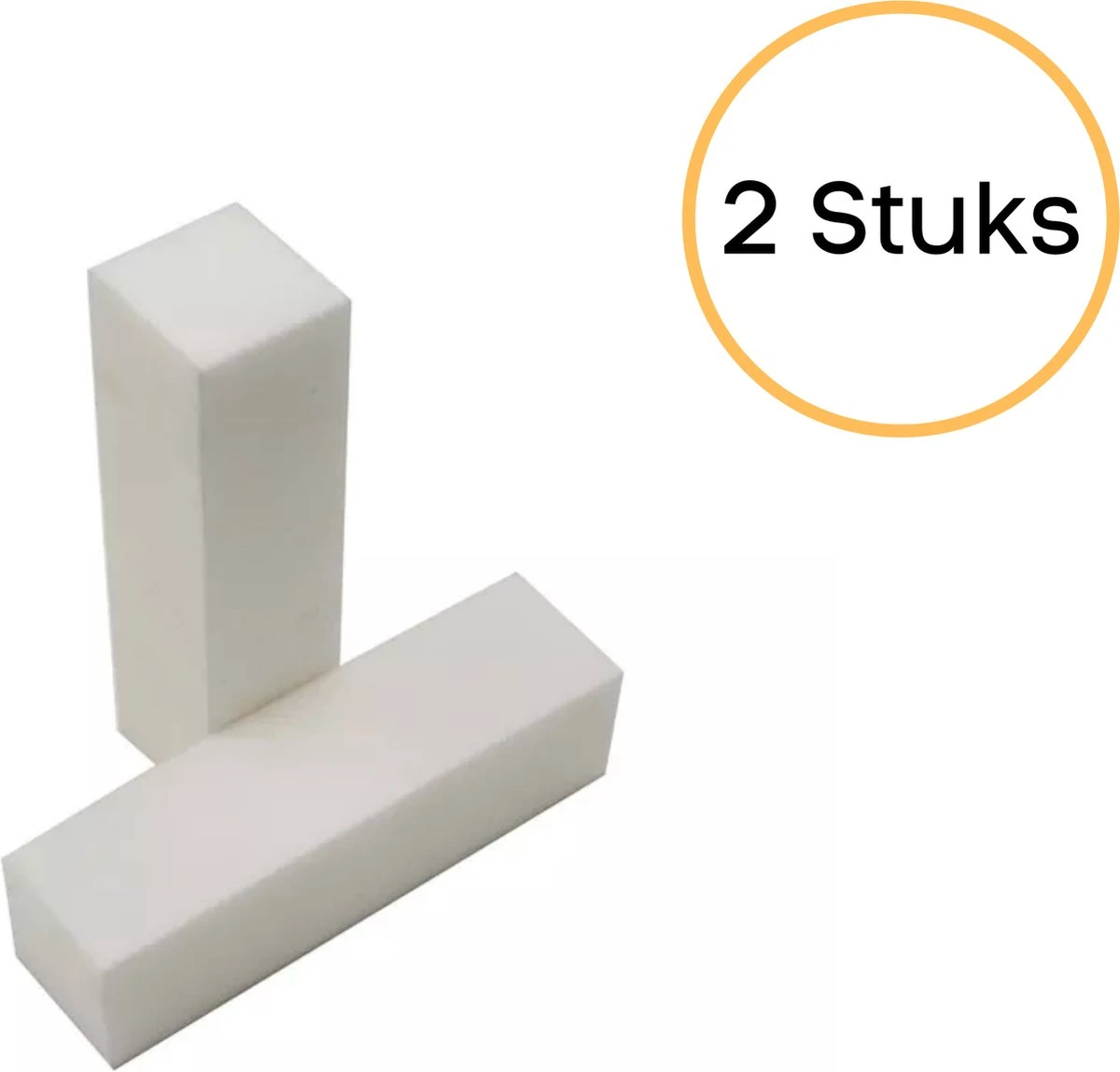 Merkloos 2x Nagelblok, Wit