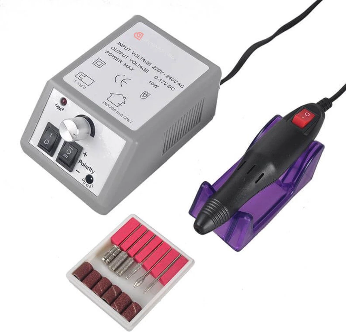 Merkloos Elektrische Nagelvijl Manicure Pedicure Tool Machine 6 Bits, Professionele Nagelfrees Machine Set; Mercedes2000 - Multistrobe - Afbeelding 2