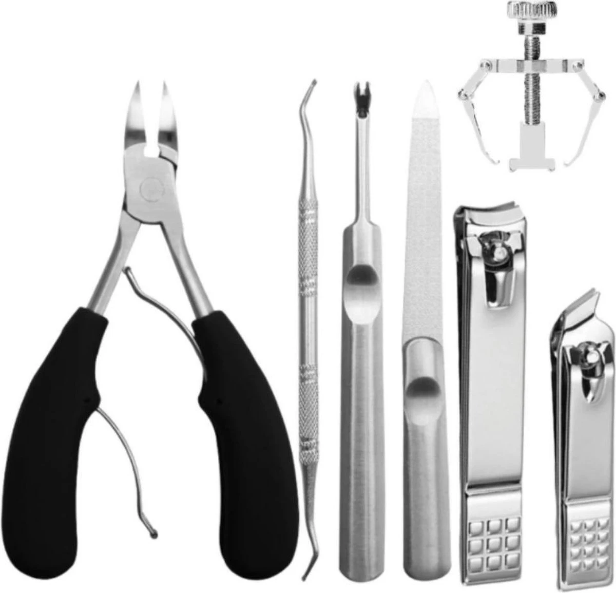 XYZ Goods - 7-delige Manicure Set - Speciaal Voor Ingegroeide Teennagel En Kalknagel - Inclusief Etui